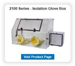 Compact Vacuum Glove Box Clear Acrylic - Cleatech Scientific